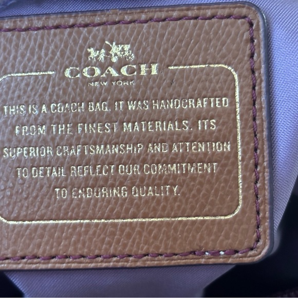 Coach Crossbody Purple Bag - Picture 3 of 16